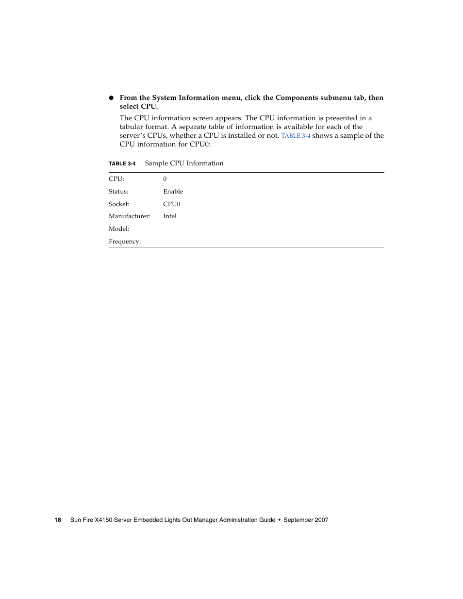 Sun Microsystems Sun Fire X4150 User Manual | Page 34 / 150