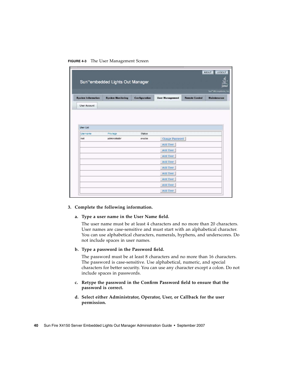 Figure 4-3 | Sun Microsystems Sun Fire X4150 User Manual | Page 56 / 150