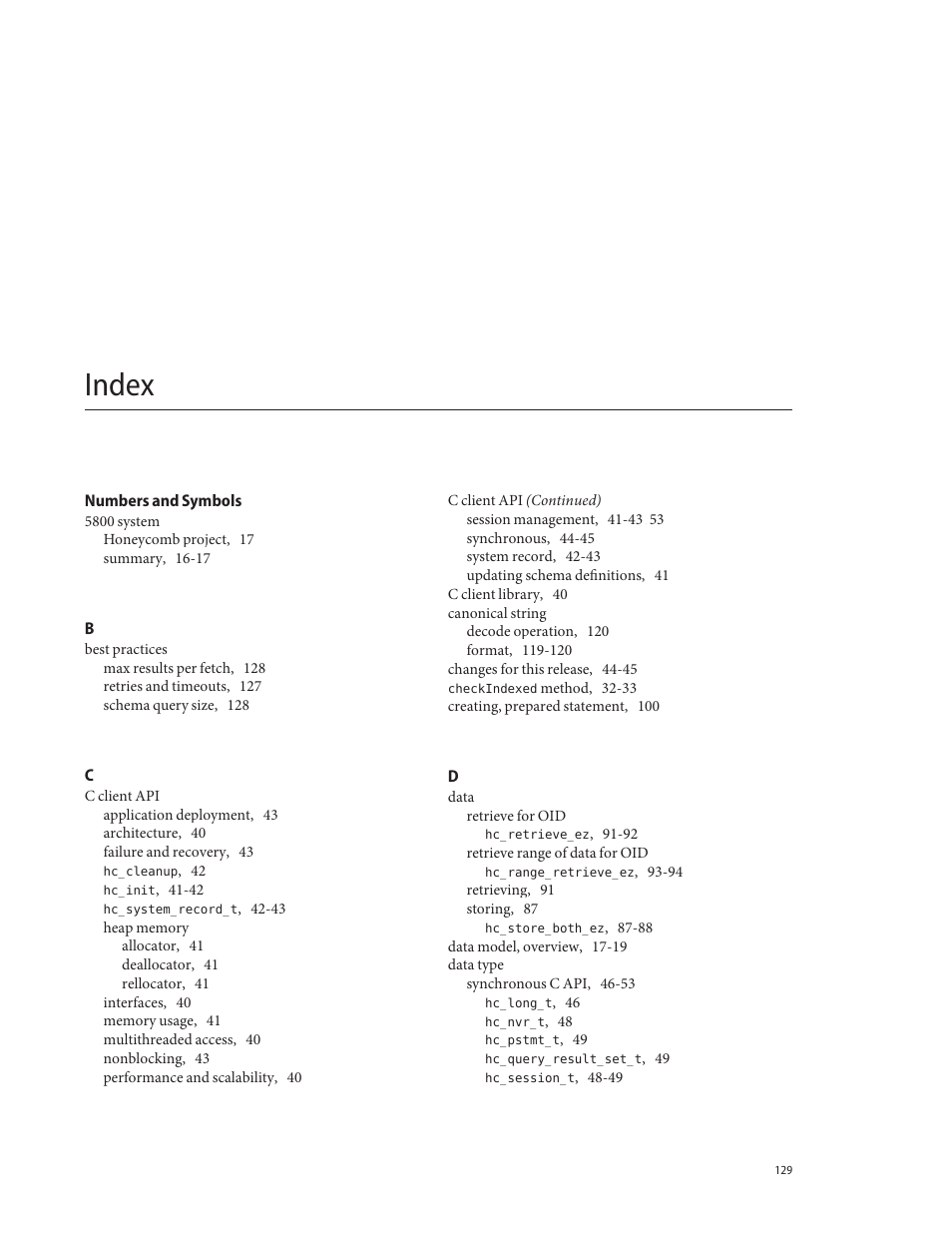 Index | Sun Microsystems Sun StorageTek 5800 User Manual | Page 129 / 136