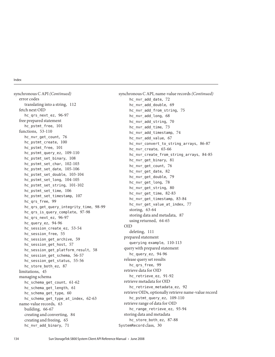 Sun Microsystems Sun StorageTek 5800 User Manual | Page 134 / 136