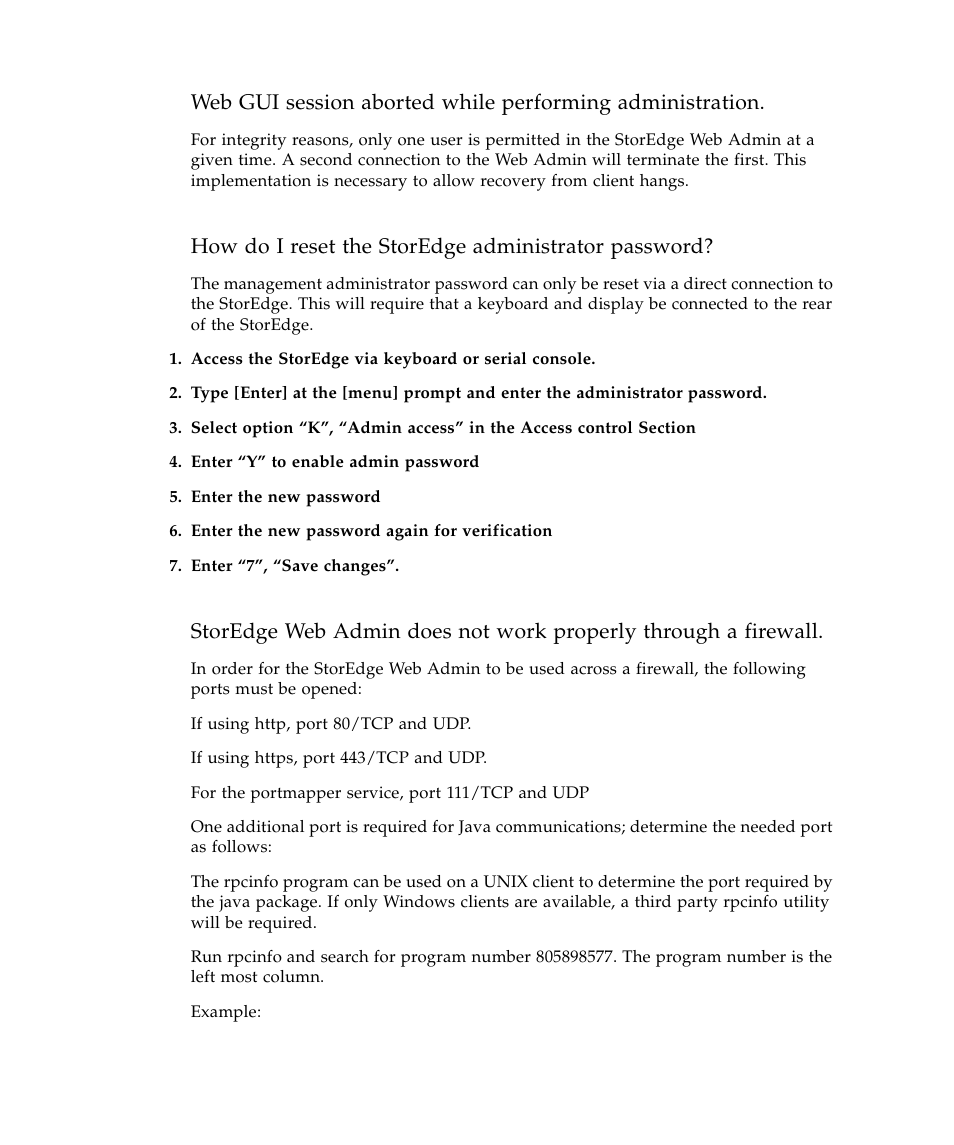 How do i reset the storedge administrator password | Sun Microsystems SUN STOREDGETM 5310 NAS User Manual | Page 126 / 382