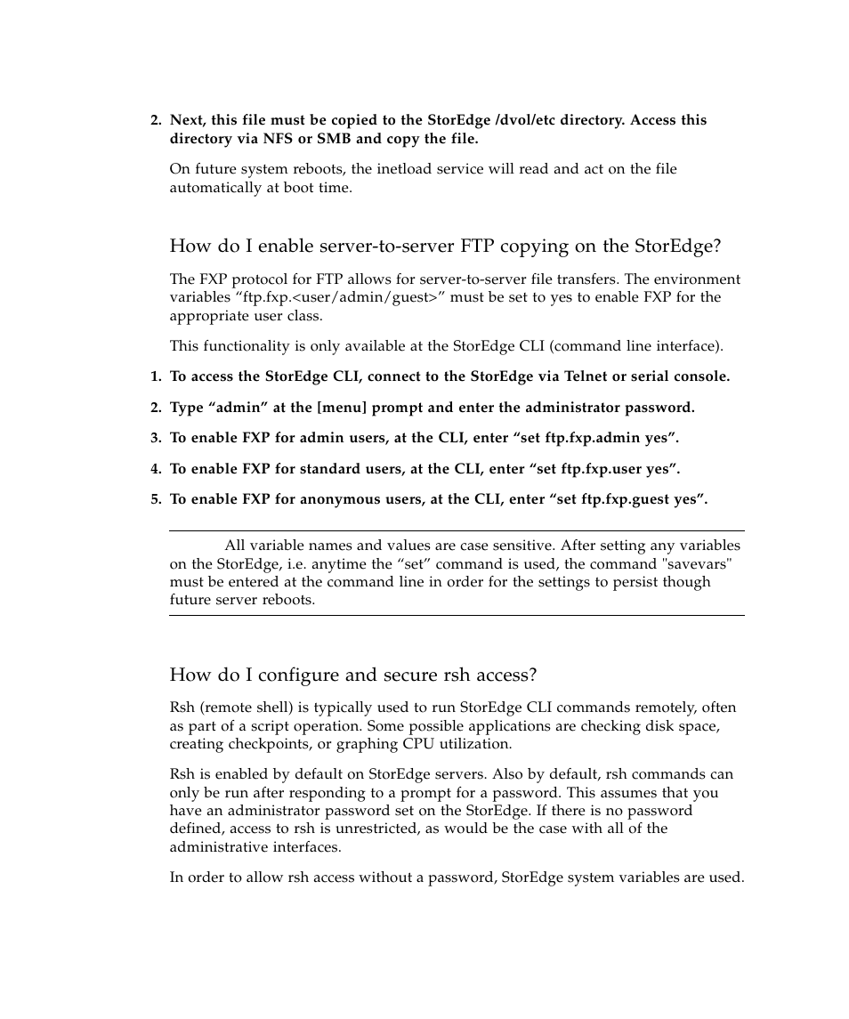 How do i configure and secure rsh access | Sun Microsystems SUN STOREDGETM 5310 NAS User Manual | Page 186 / 382