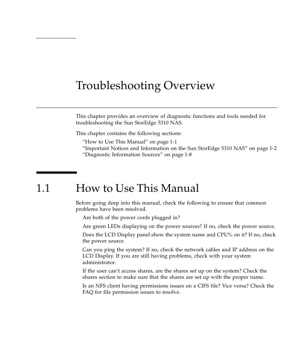 Sun Microsystems SUN STOREDGETM 5310 NAS User Manual | Page 19 / 382