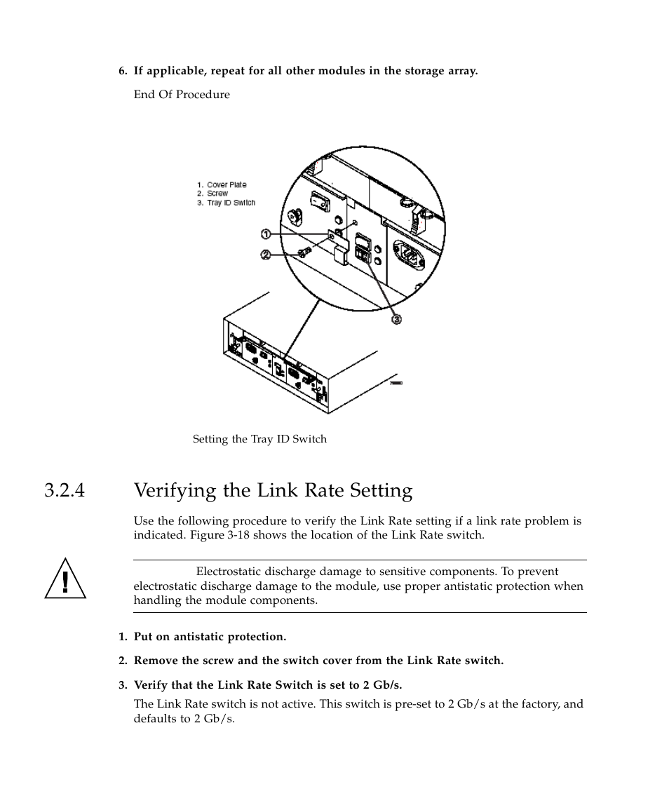 4 verifying the link rate setting, Verifying the link rate setting 30, Figure 3-17 | Setti | Sun Microsystems SUN STOREDGETM 5310 NAS User Manual | Page 230 / 382