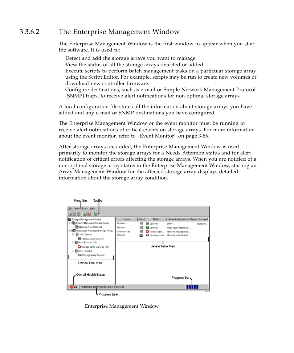 2 the enterprise management window, Figure 3-25, Enterprise mana | Sun Microsystems SUN STOREDGETM 5310 NAS User Manual | Page 246 / 382