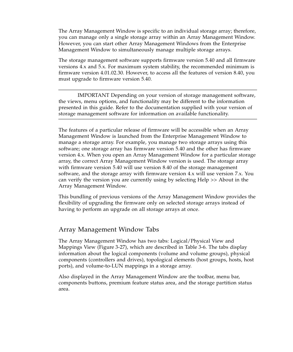 Array management window tabs | Sun Microsystems SUN STOREDGETM 5310 NAS User Manual | Page 250 / 382