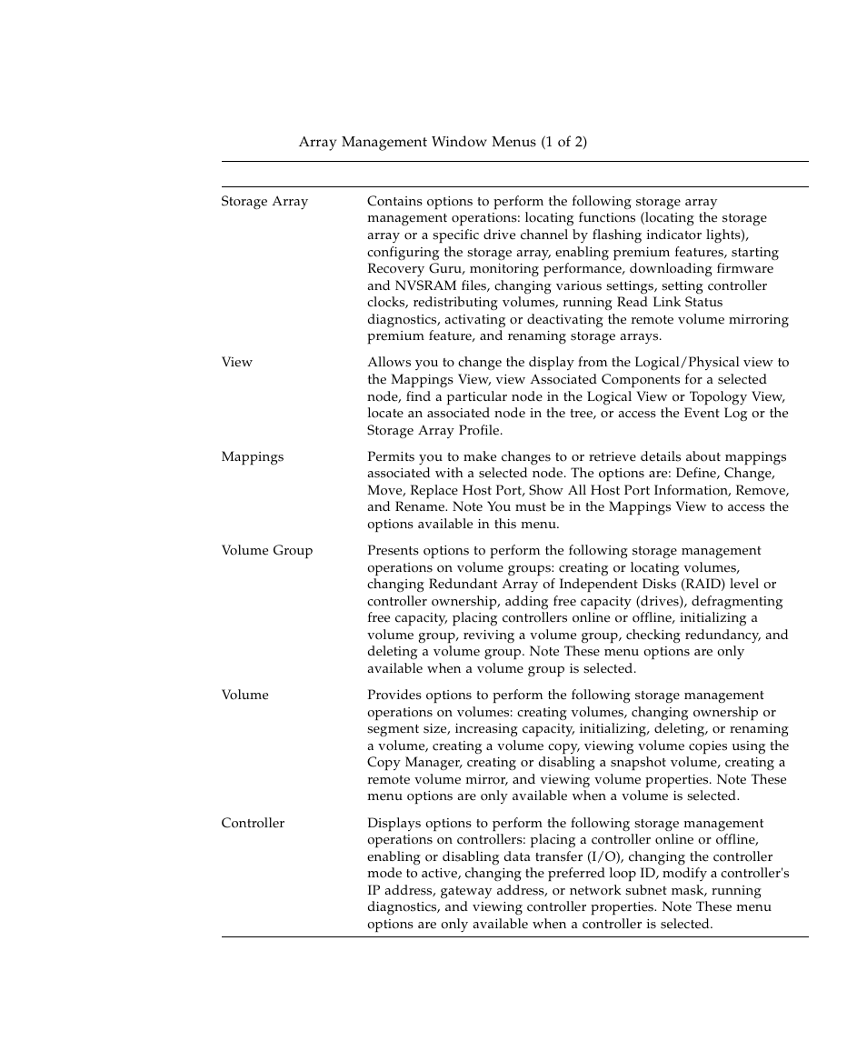 Table 3-7, Array, In table 3-7. the | Sun Microsystems SUN STOREDGETM 5310 NAS User Manual | Page 253 / 382