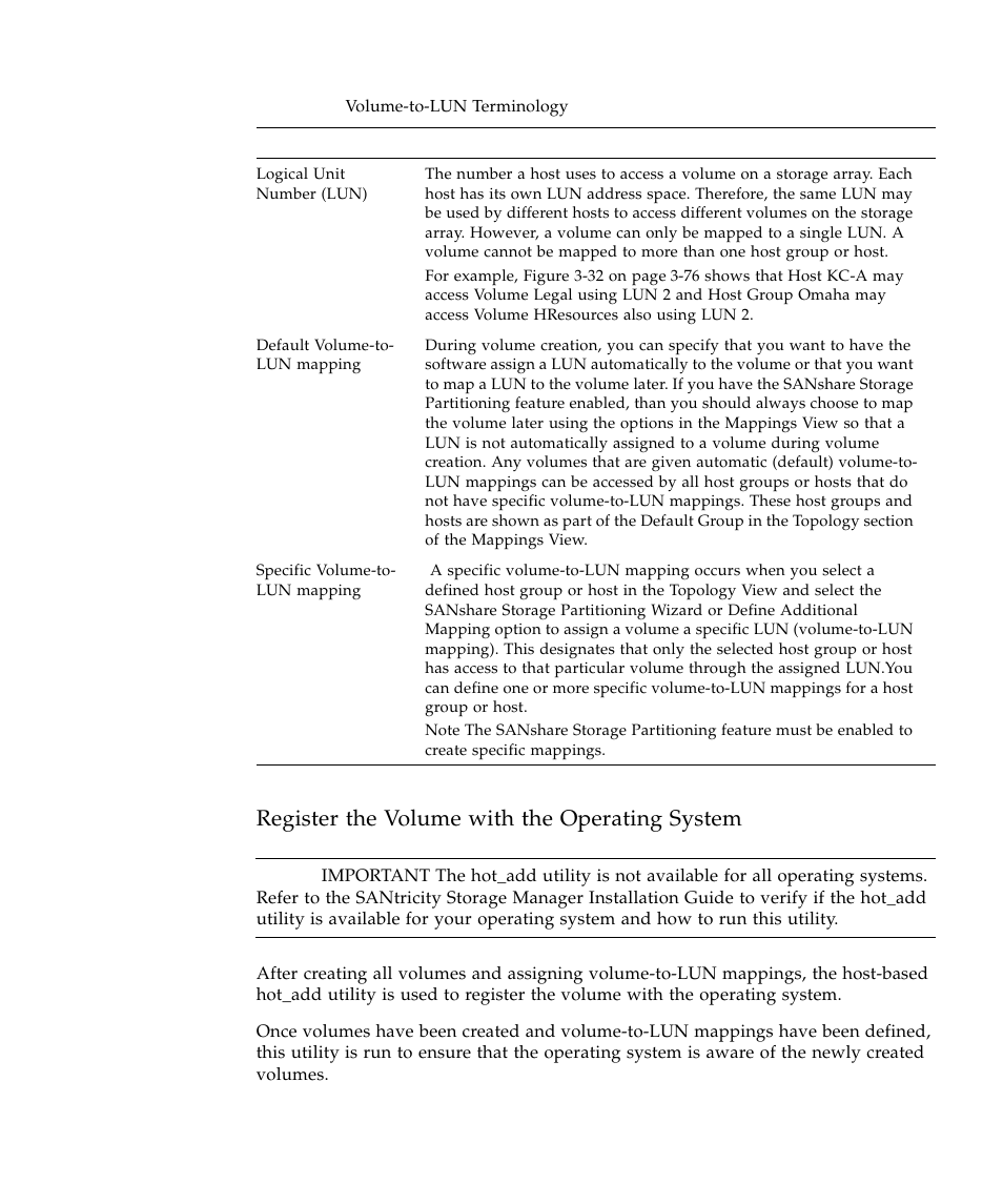 Register the volume with the operating system | Sun Microsystems SUN STOREDGETM 5310 NAS User Manual | Page 271 / 382