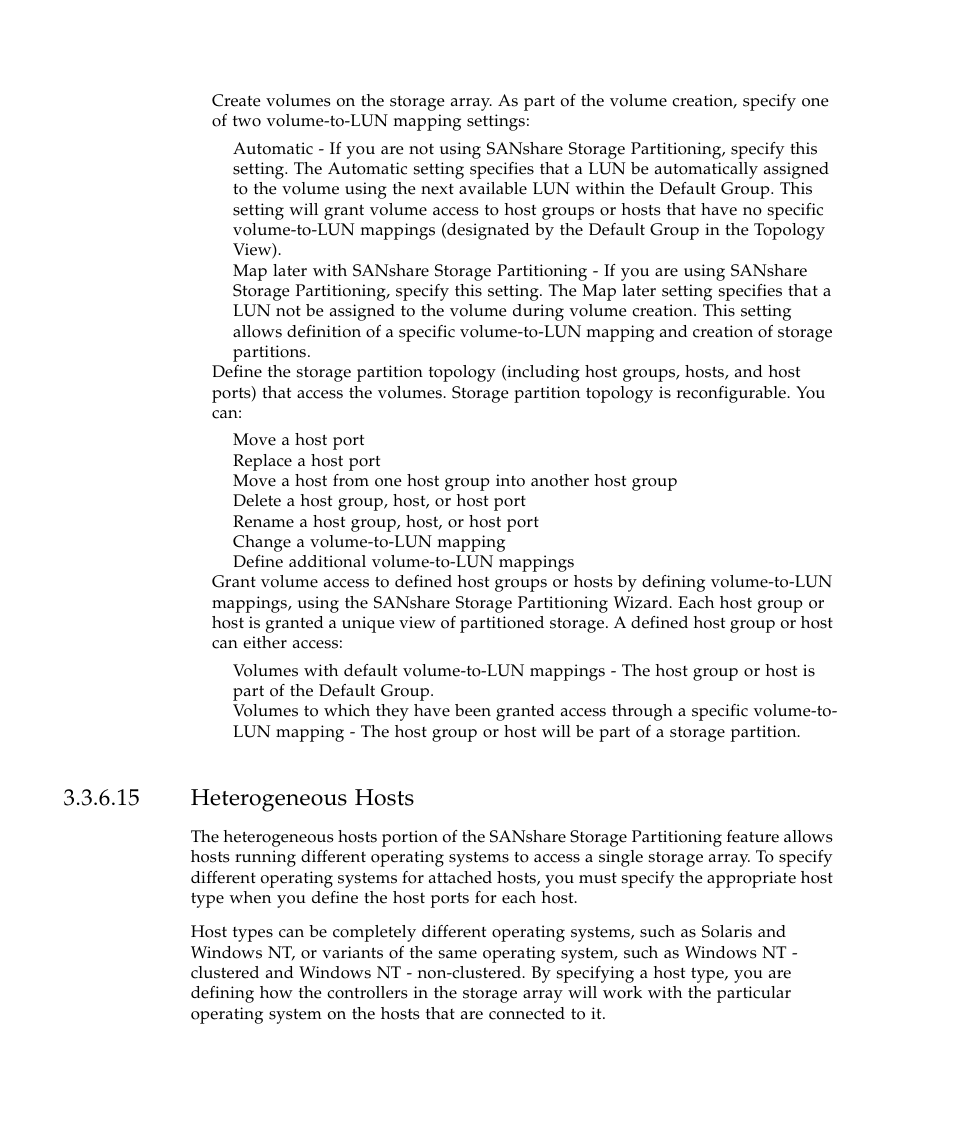 15 heterogeneous hosts | Sun Microsystems SUN STOREDGETM 5310 NAS User Manual | Page 274 / 382