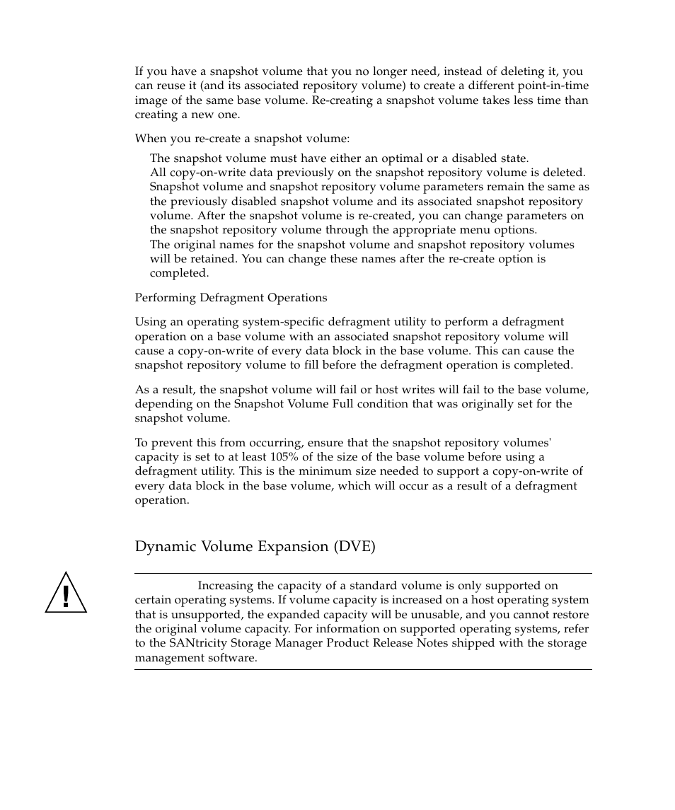 Dynamic volume expansion (dve) | Sun Microsystems SUN STOREDGETM 5310 NAS User Manual | Page 278 / 382