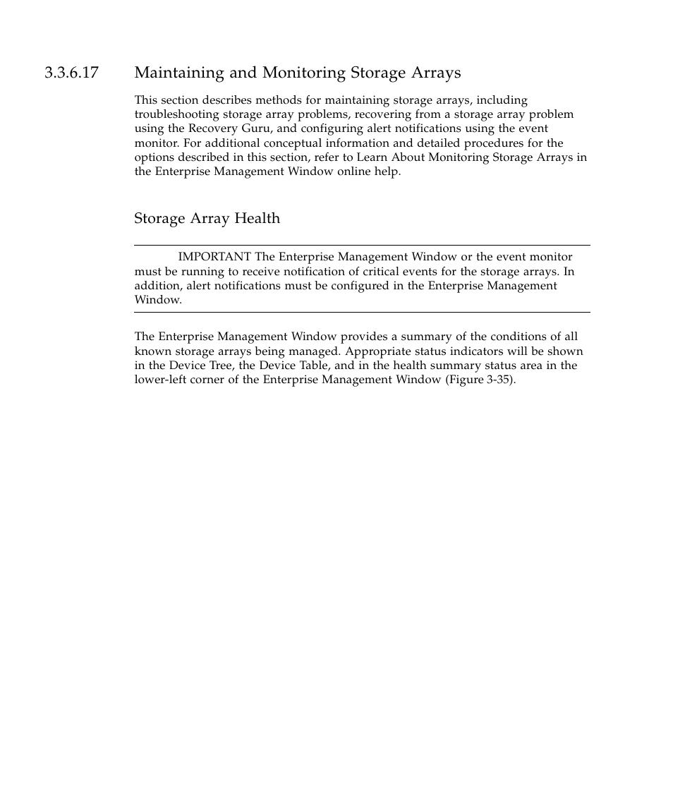 17 maintaining and monitoring storage arrays, Storage array health | Sun Microsystems SUN STOREDGETM 5310 NAS User Manual | Page 284 / 382