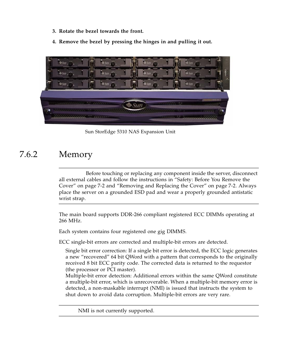 2 memory, Memory 6, Figure 7-3 | Sun storedge 53 | Sun Microsystems SUN STOREDGETM 5310 NAS User Manual | Page 342 / 382