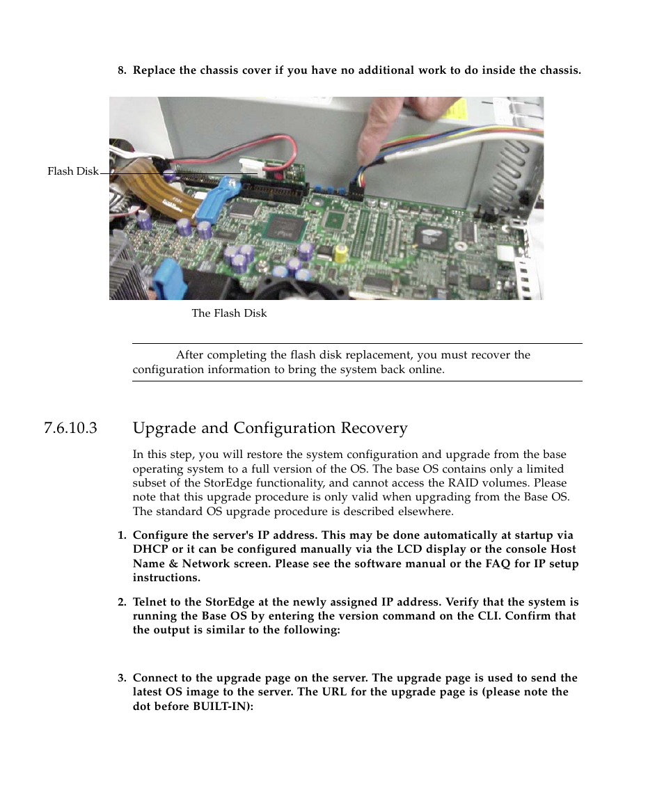 3 upgrade and configuration recovery, Figure 7-8 | Sun Microsystems SUN STOREDGETM 5310 NAS User Manual | Page 356 / 382