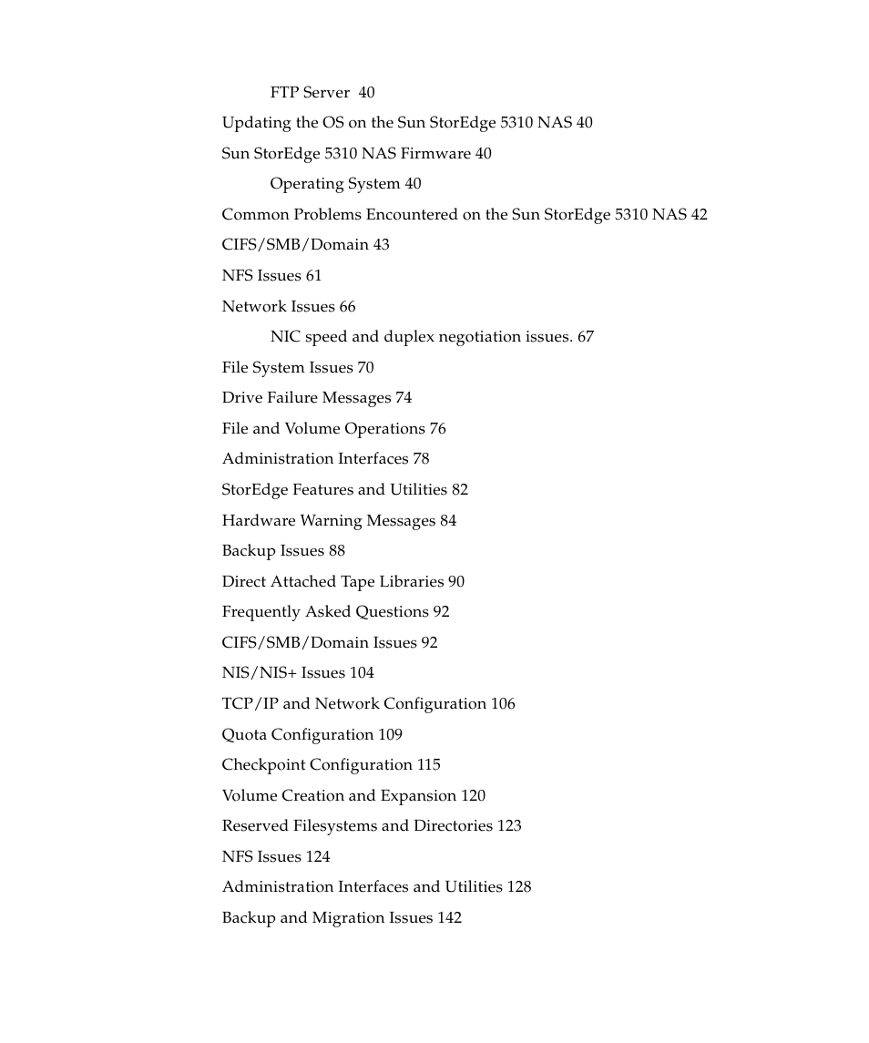 Sun Microsystems SUN STOREDGETM 5310 NAS User Manual | Page 5 / 382