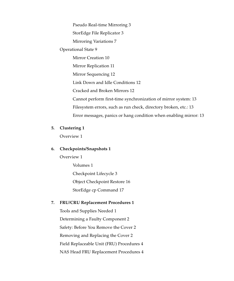 Sun Microsystems SUN STOREDGETM 5310 NAS User Manual | Page 7 / 382