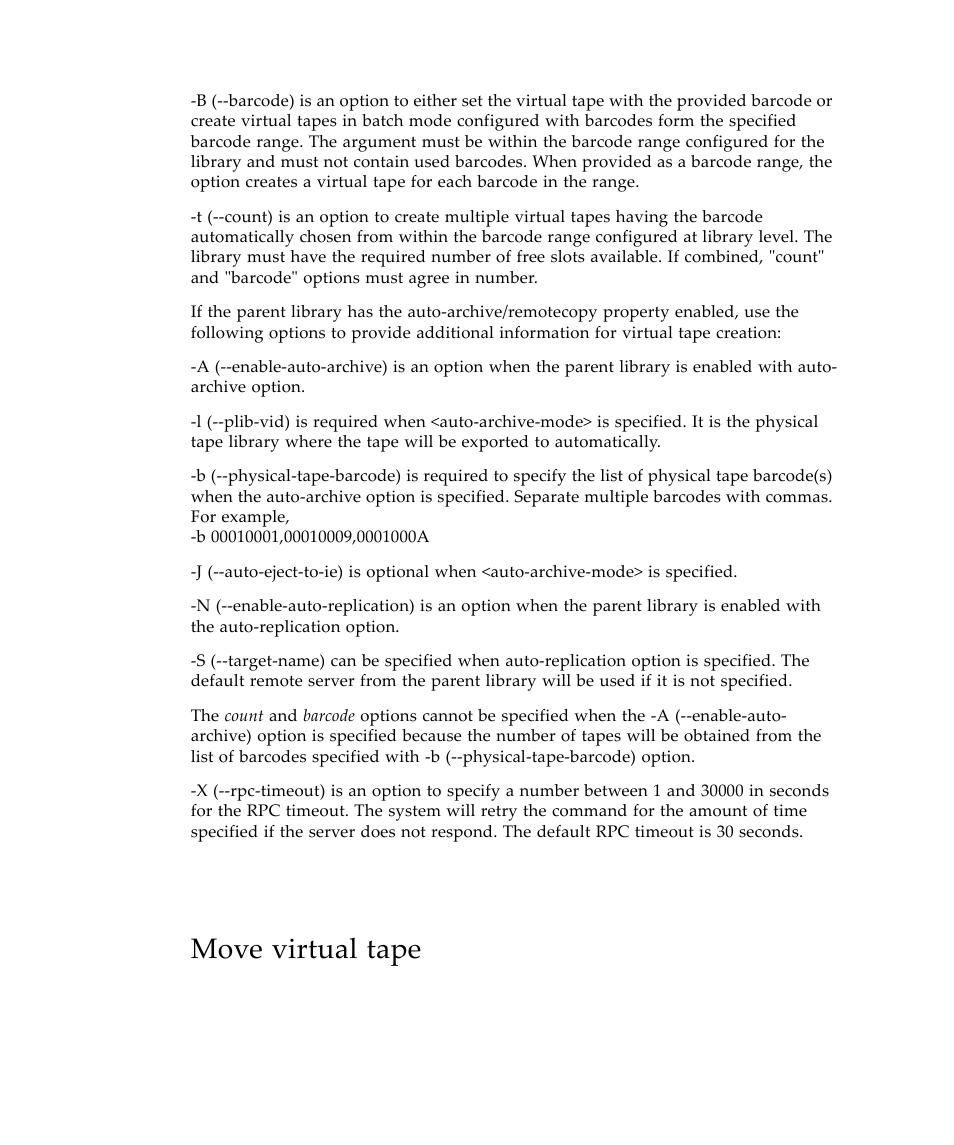 Move virtual tape | Sun Microsystems Virtual Tape Library User Manual | Page 198 / 292