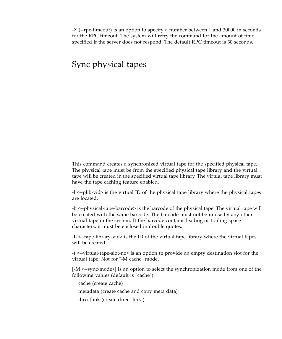 Sync physical tapes | Sun Microsystems Virtual Tape Library User Manual | Page 205 / 292