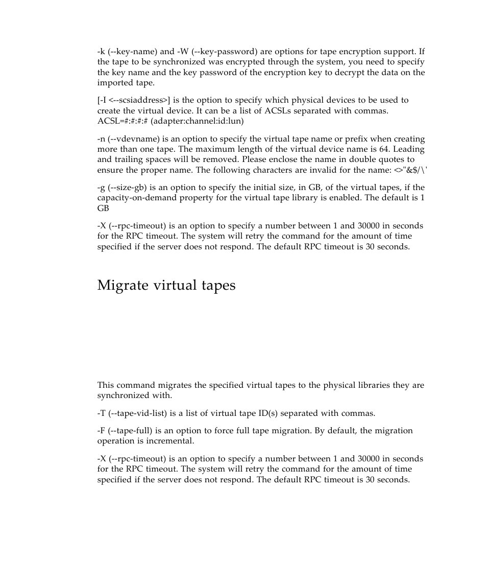 Migrate virtual tapes | Sun Microsystems Virtual Tape Library User Manual | Page 206 / 292