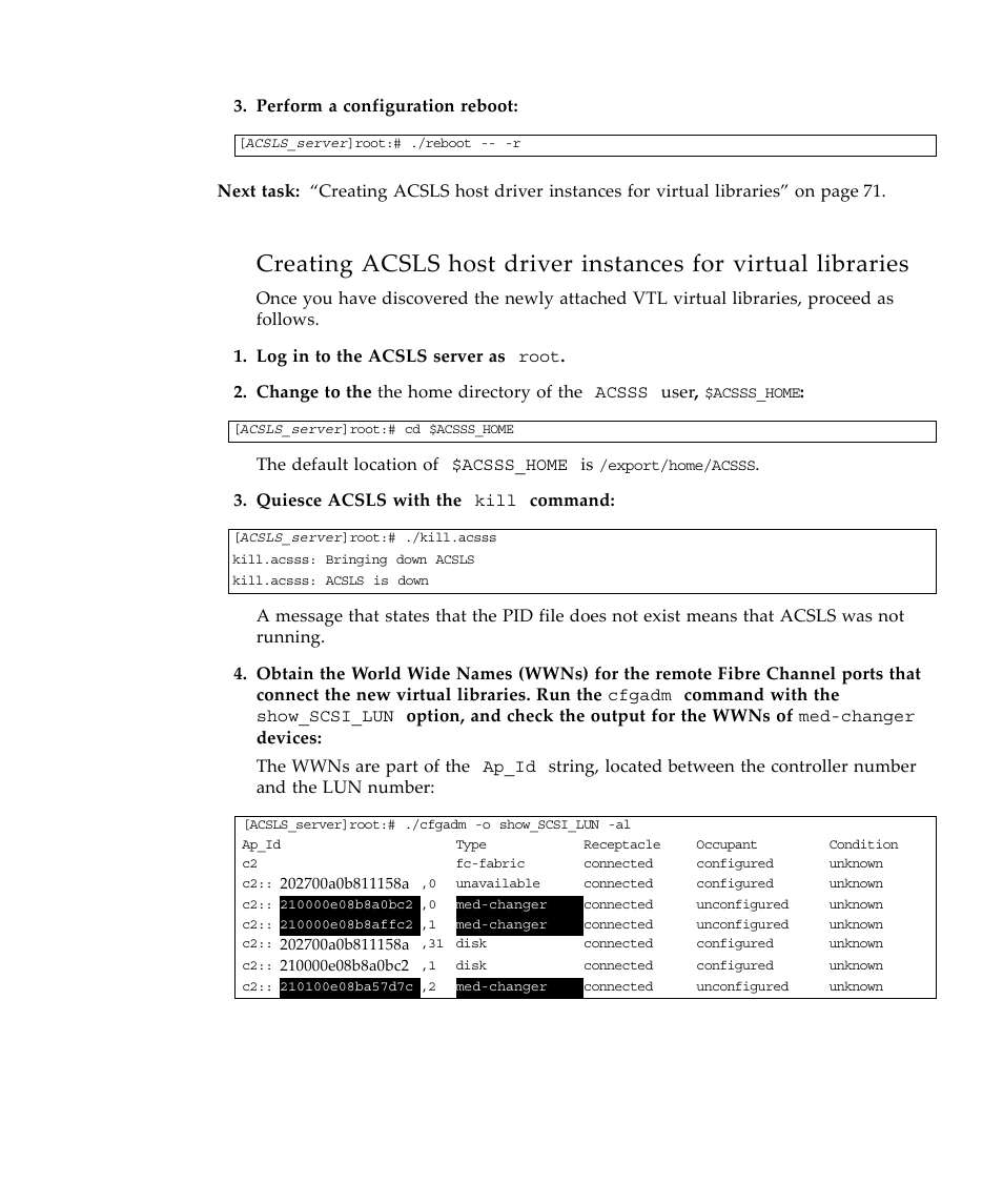 Sun Microsystems Virtual Tape Library User Manual | Page 85 / 292