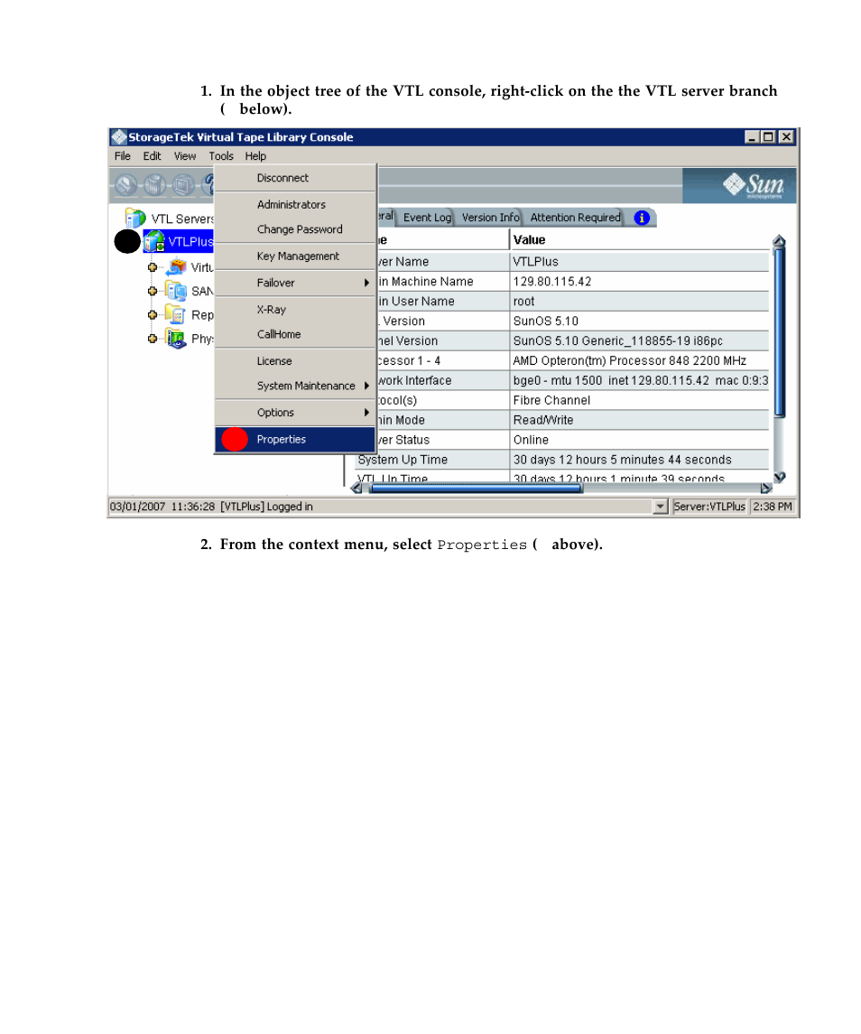 Sun Microsystems Virtual Tape Library User Manual | Page 91 / 292