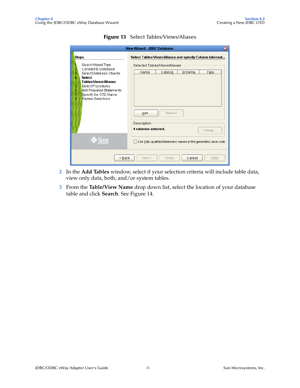 Sun Microsystems eWay JDBC/ODBC Adapter User Manual | Page 45 / 133