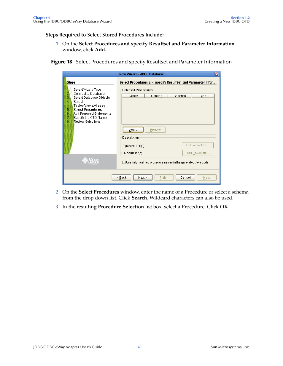 Sun Microsystems eWay JDBC/ODBC Adapter User Manual | Page 49 / 133