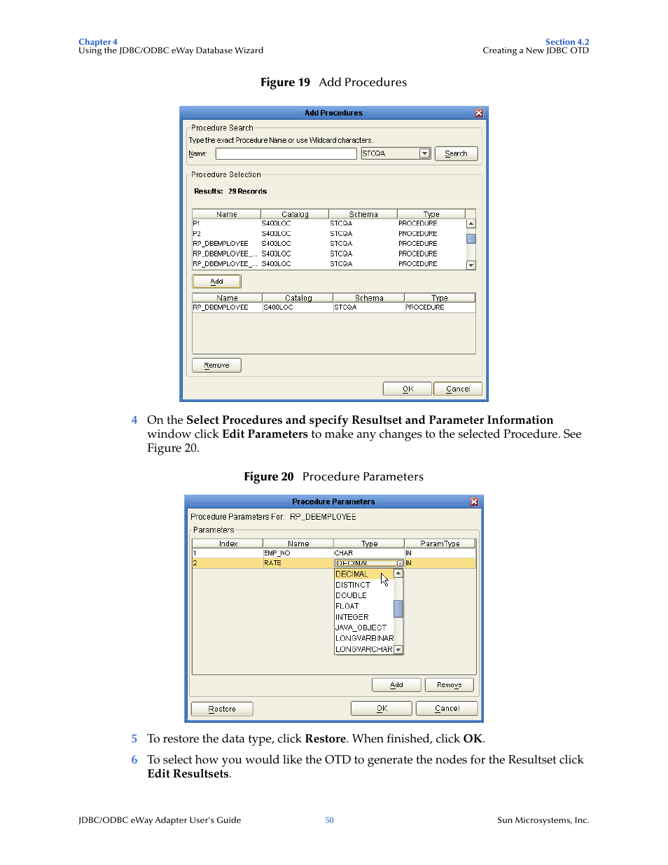 Sun Microsystems eWay JDBC/ODBC Adapter User Manual | Page 50 / 133