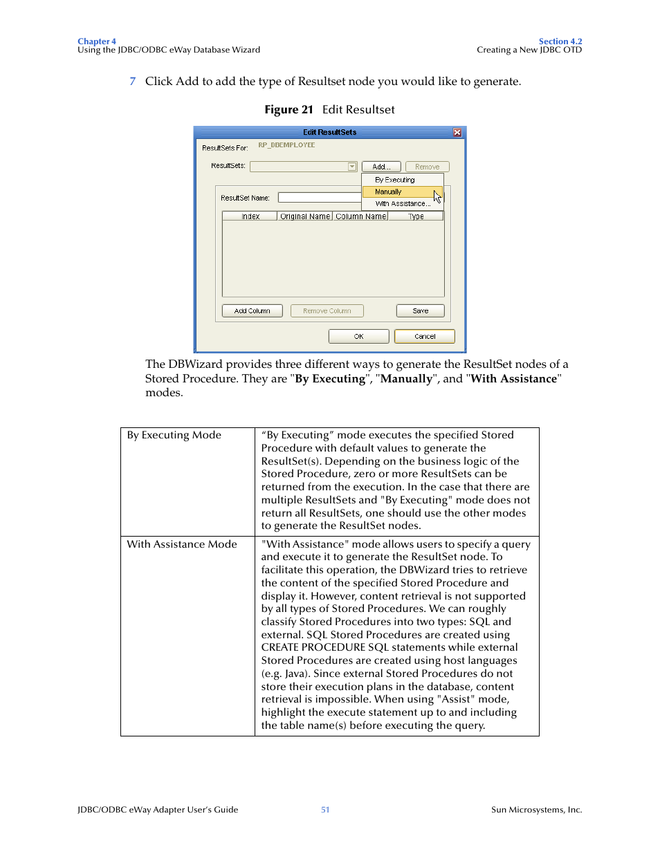 Sun Microsystems eWay JDBC/ODBC Adapter User Manual | Page 51 / 133