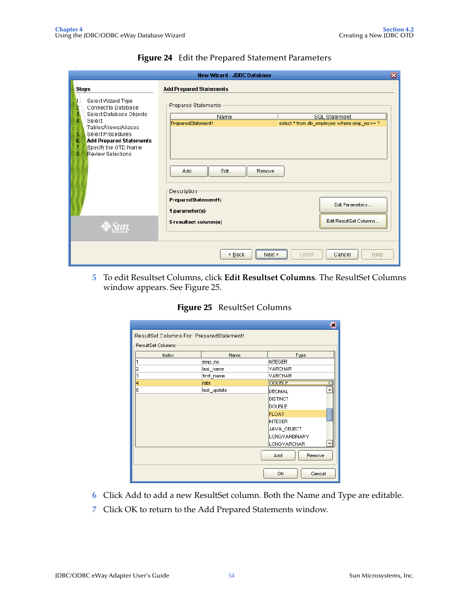 Sun Microsystems eWay JDBC/ODBC Adapter User Manual | Page 54 / 133