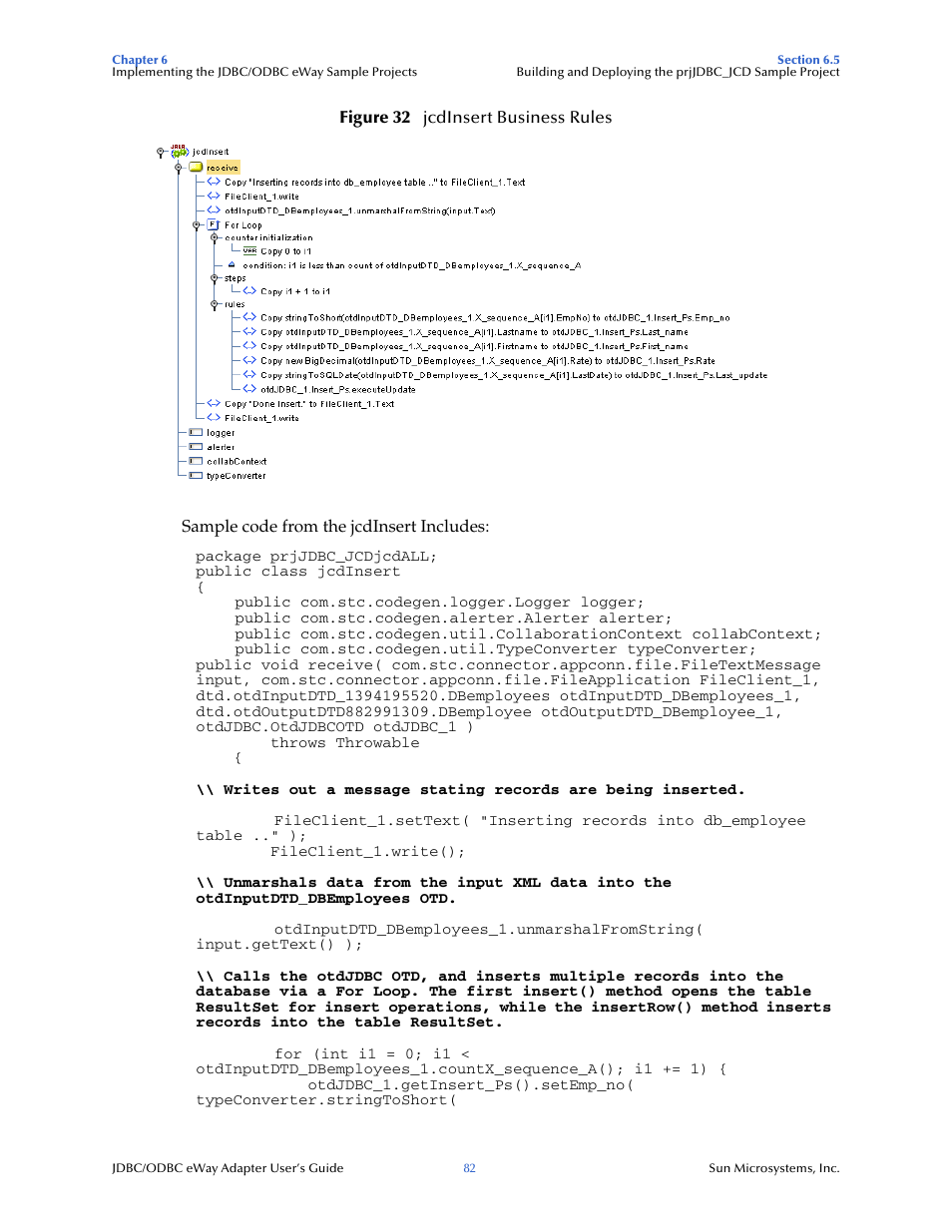 Sun Microsystems eWay JDBC/ODBC Adapter User Manual | Page 82 / 133