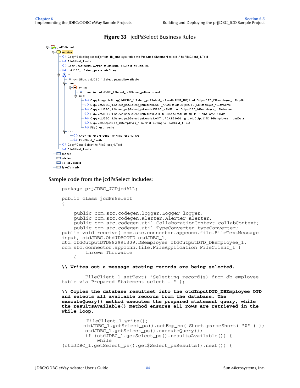 Sun Microsystems eWay JDBC/ODBC Adapter User Manual | Page 84 / 133