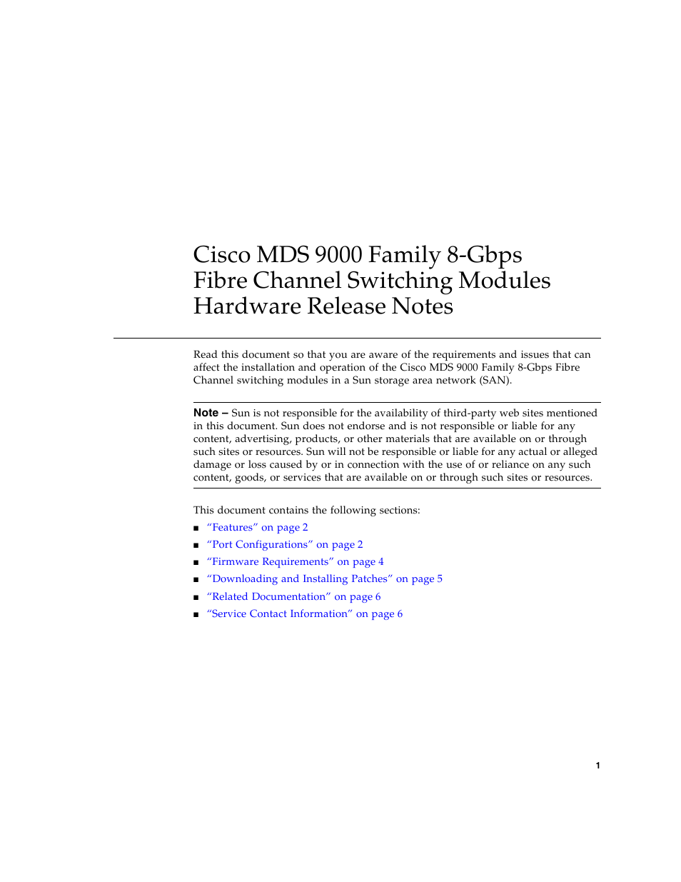 Sun Microsystems Cisco 820-6799-10 User Manual | Page 3 / 8