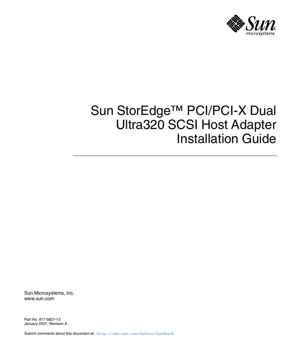 Sun Microsystems LSI22320-SR User Manual | 48 pages