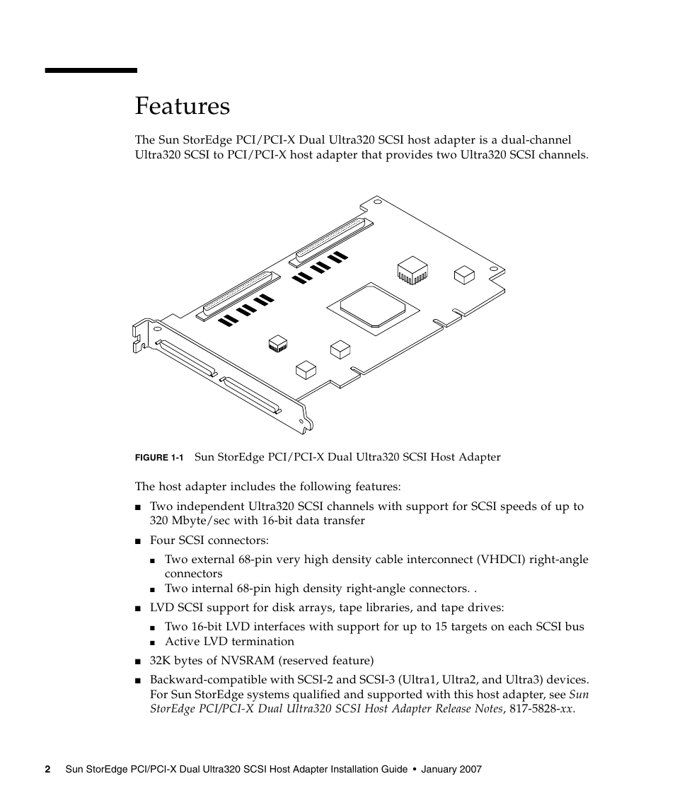 Features | Sun Microsystems LSI22320-SR User Manual | Page 12 / 48