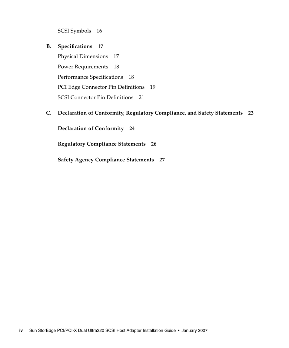 Sun Microsystems LSI22320-SR User Manual | Page 4 / 48