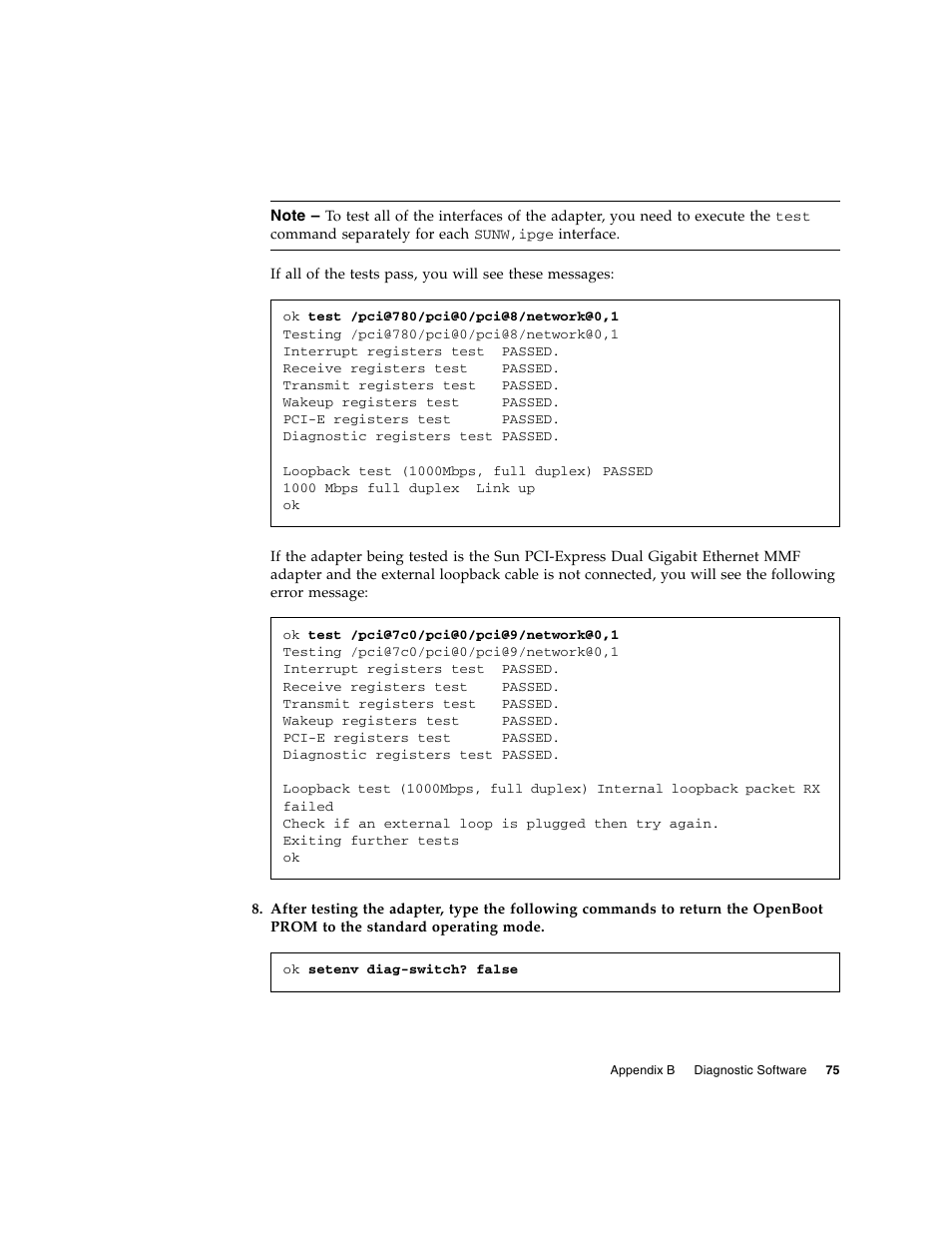 Sun Microsystems Ethernet MMF/UTP Adapter User Manual | Page 109 / 122