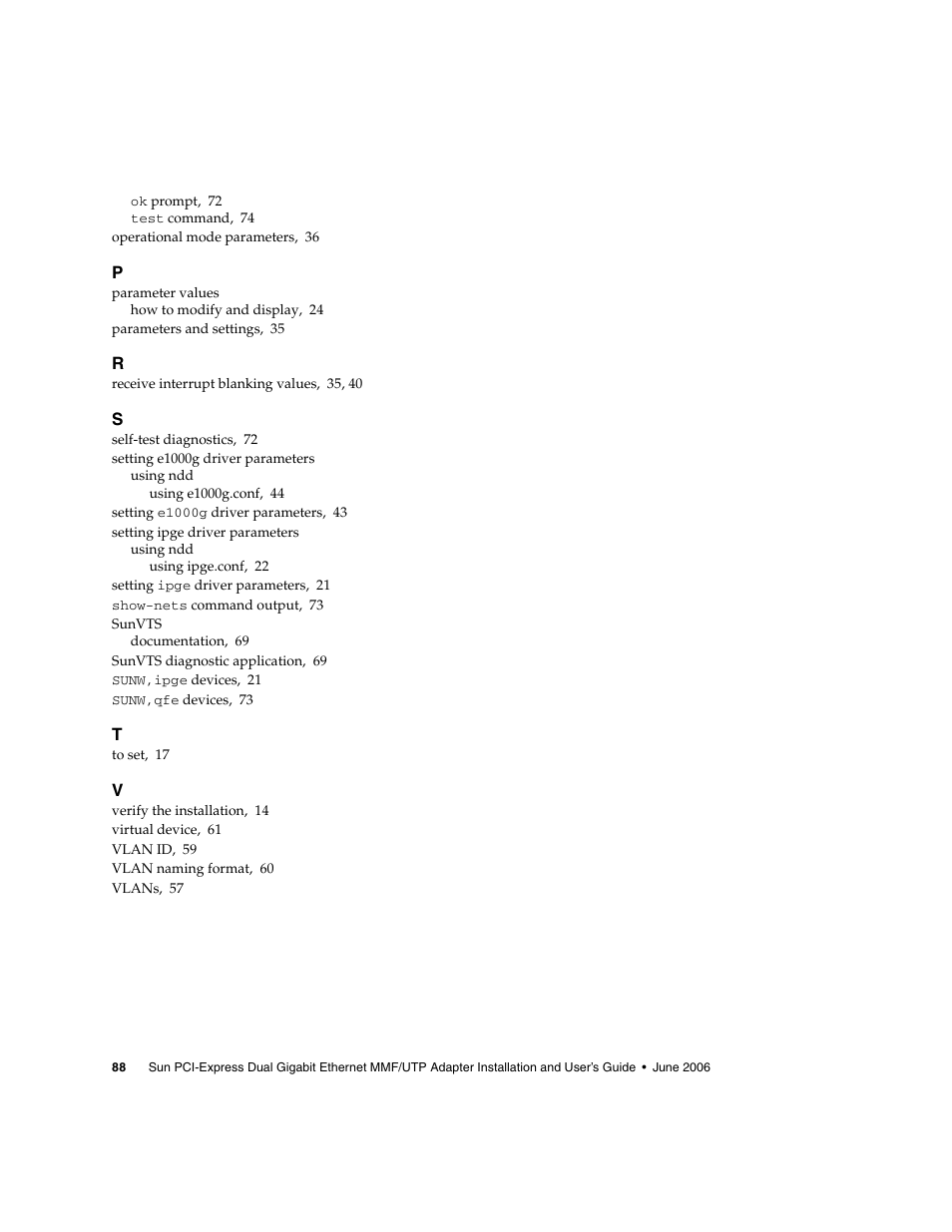 Sun Microsystems Ethernet MMF/UTP Adapter User Manual | Page 122 / 122