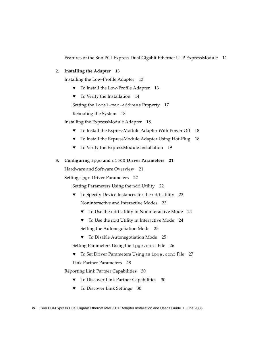 Sun Microsystems Ethernet MMF/UTP Adapter User Manual | Page 4 / 122