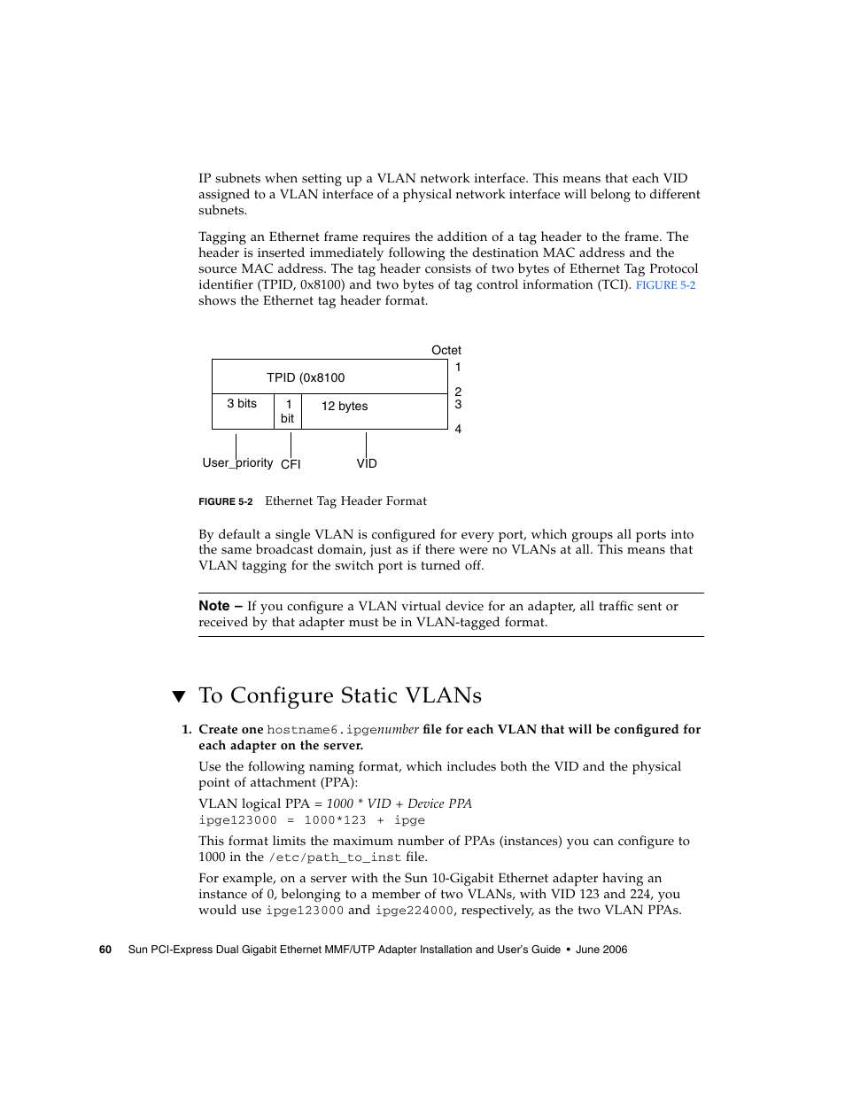 To configure static vlans | Sun Microsystems Ethernet MMF/UTP Adapter User Manual | Page 94 / 122