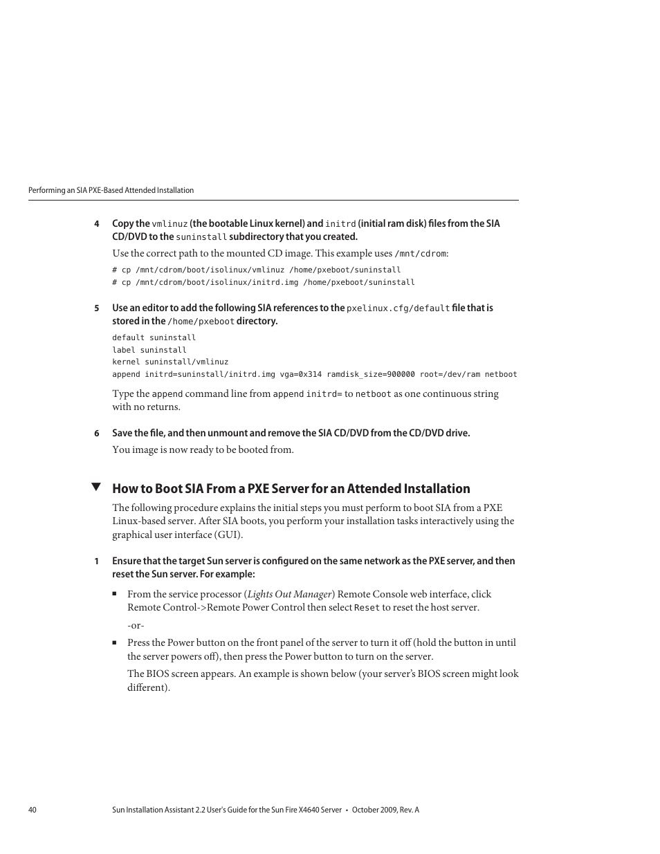 Sun Microsystems SUN FIRE X4640 User Manual | Page 40 / 72