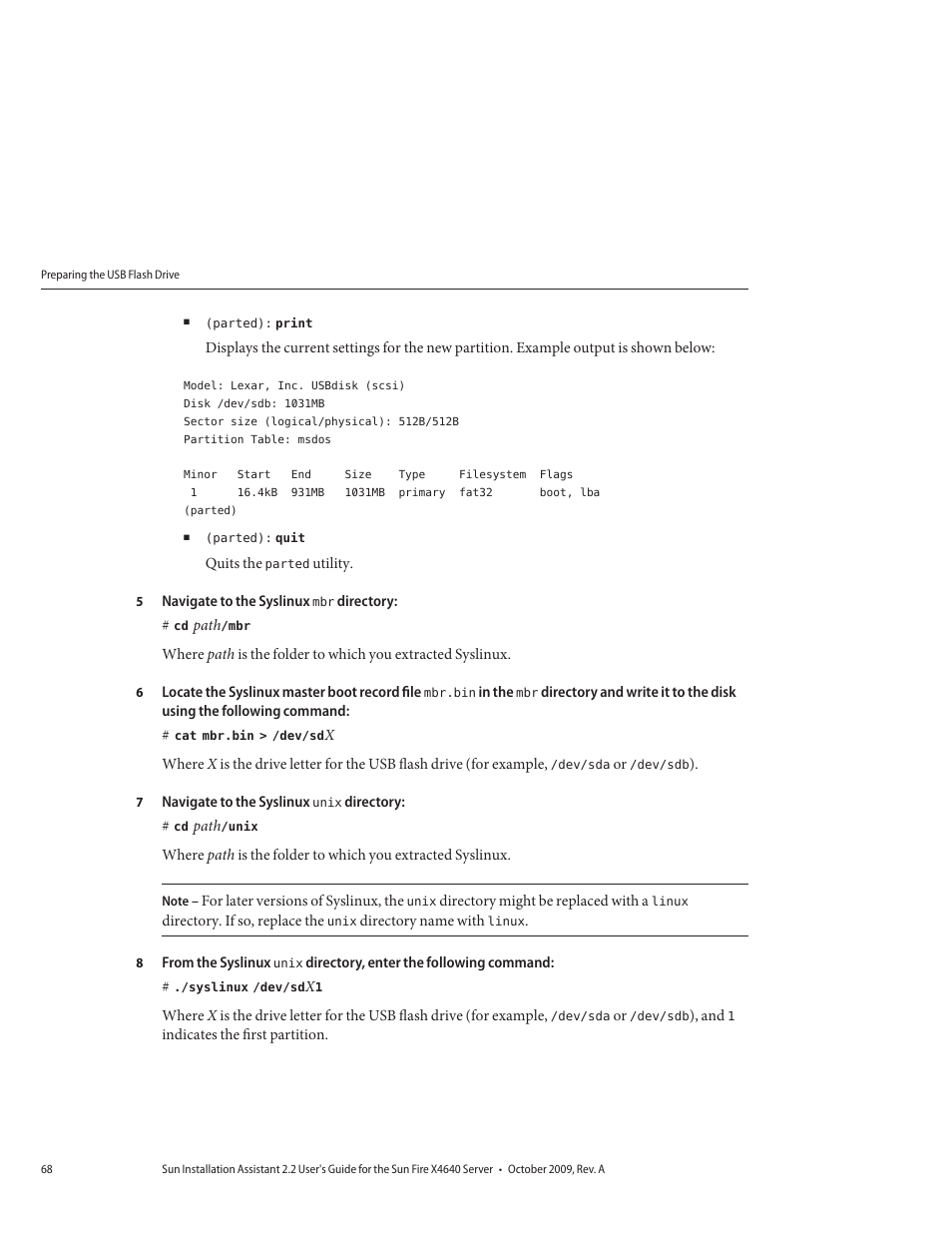 Sun Microsystems SUN FIRE X4640 User Manual | Page 68 / 72