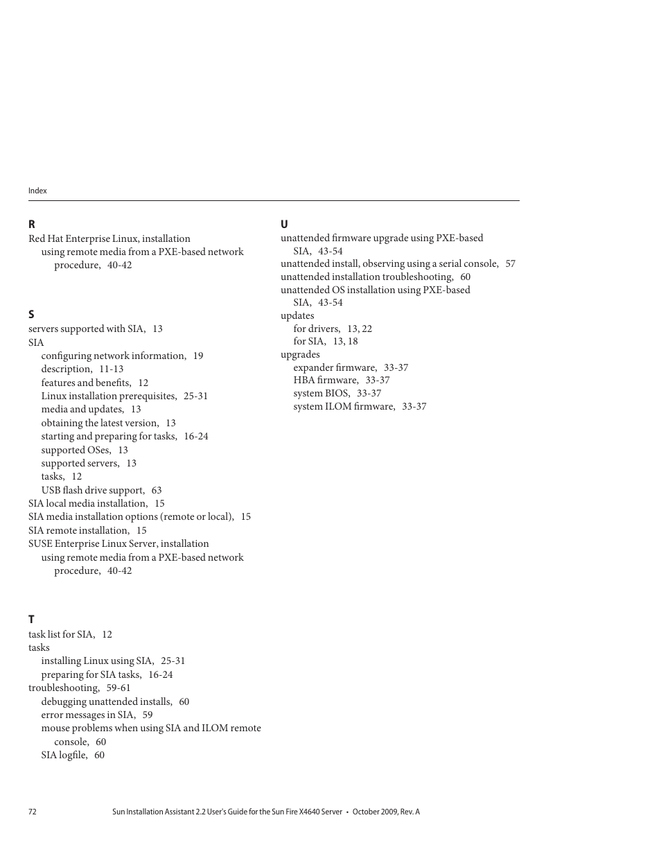 Sun Microsystems SUN FIRE X4640 User Manual | Page 72 / 72