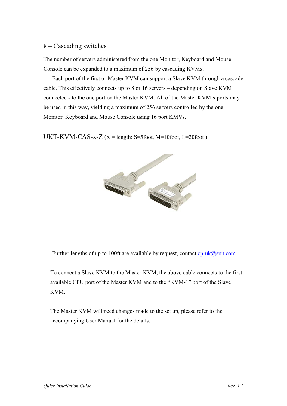 Sun Microsystems UKT-KVM-2U16-Z User Manual | Page 14 / 15
