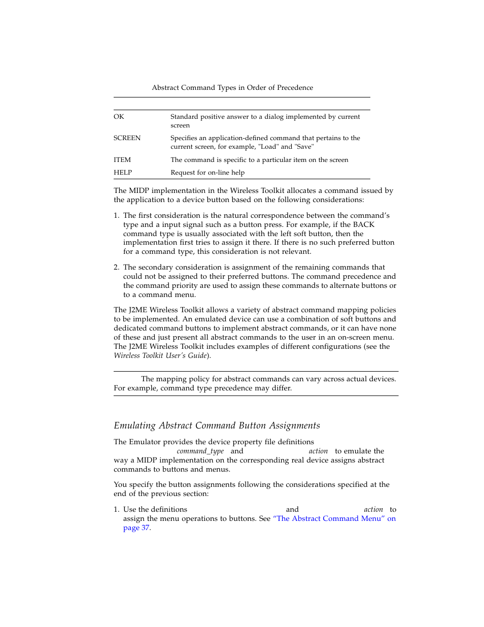 Emulating abstract command button assignments | Sun Microsystems Computer Accessories User Manual | Page 48 / 78