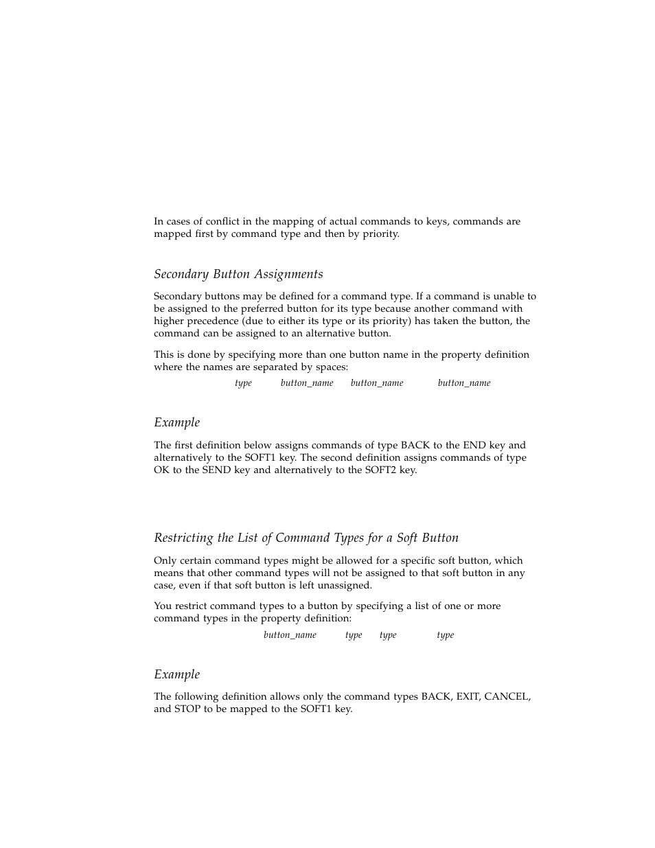 Secondary button assignments, Example | Sun Microsystems Computer Accessories User Manual | Page 50 / 78