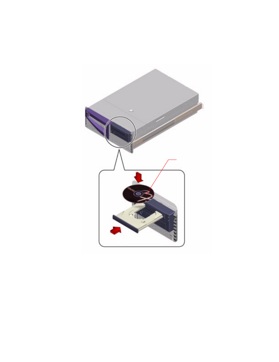 Gently push the tray back into the drive | Sun Microsystems SUN FIRE 280R User Manual | Page 167 / 256
