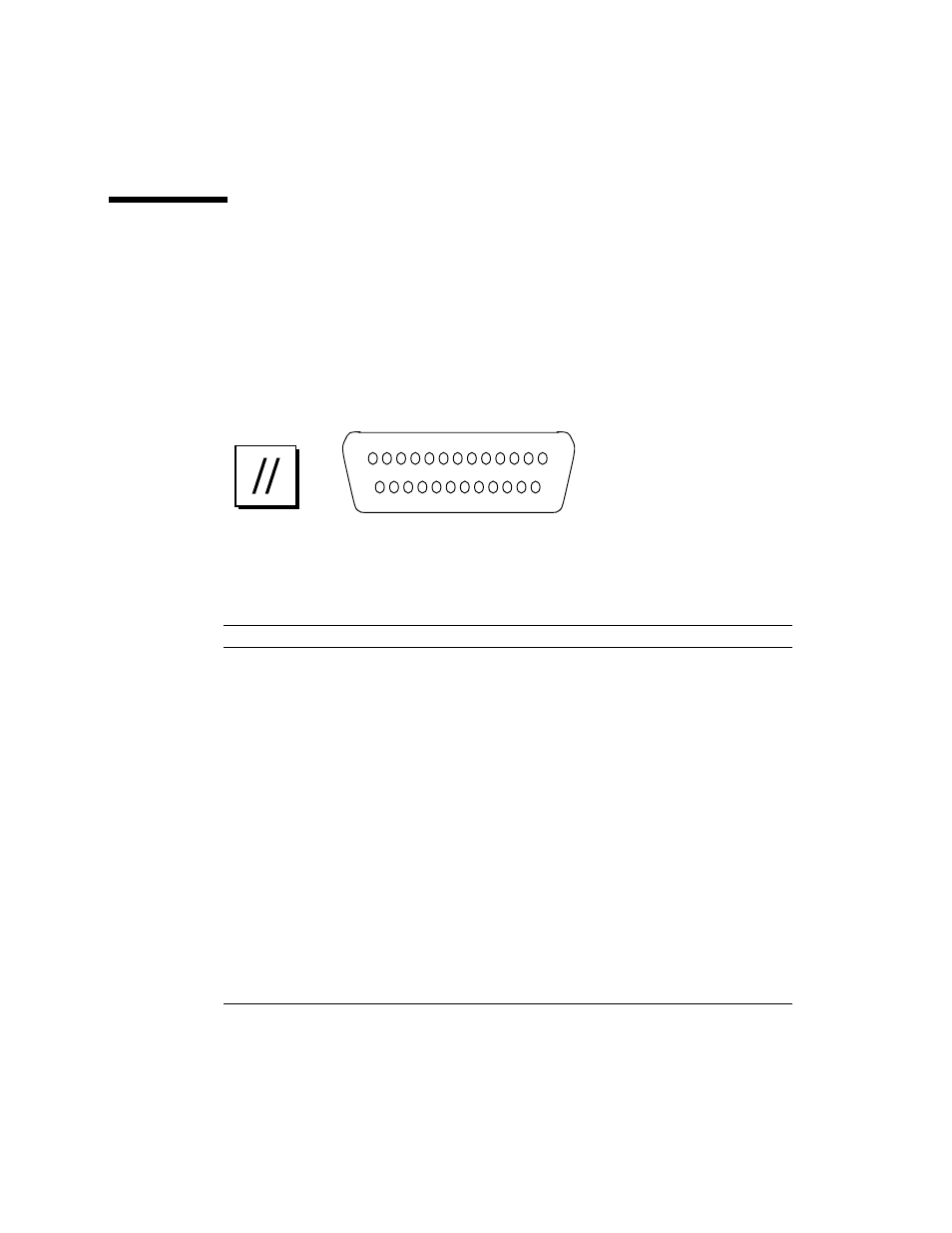 Reference for the parallel port connector, Parallel port connector diagram, Parallel port signals | Sun Microsystems SUN FIRE 280R User Manual | Page 240 / 256