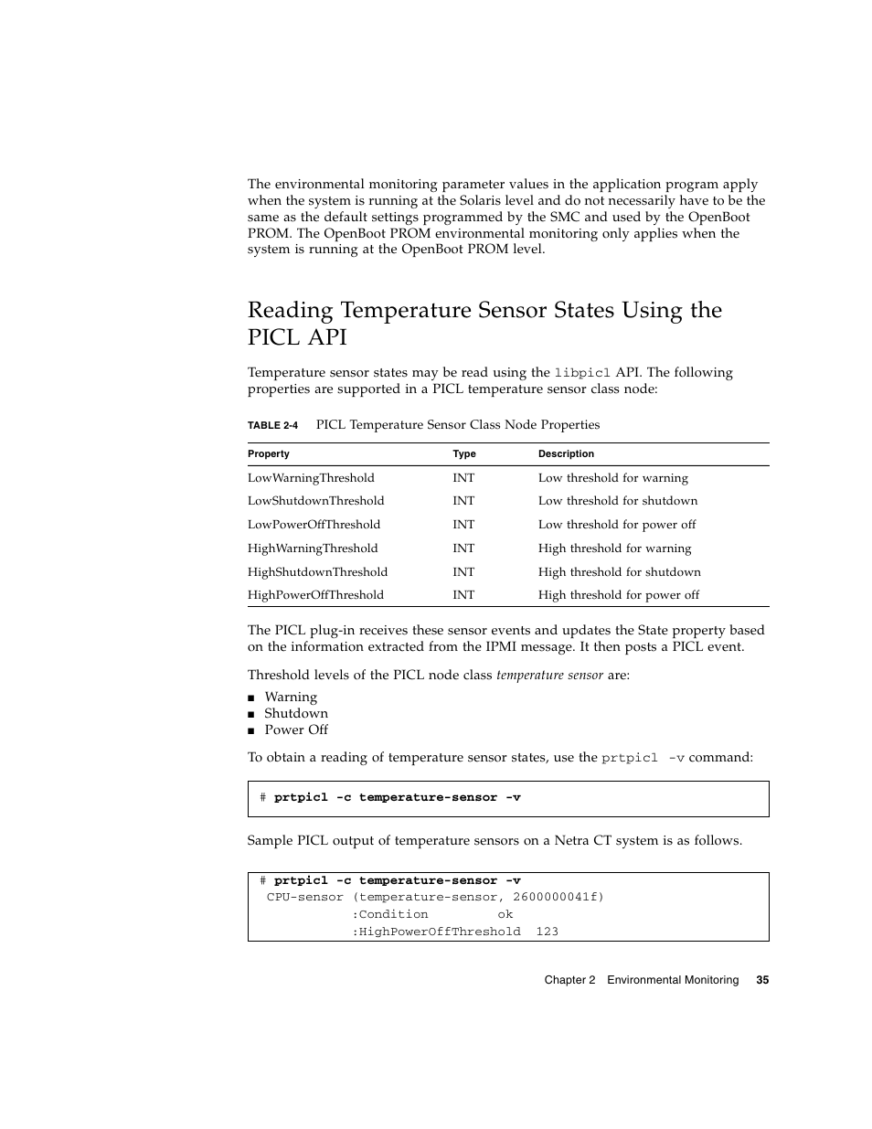 Table 2-4 | Sun Microsystems Netra CP2500 User Manual | Page 49 / 74