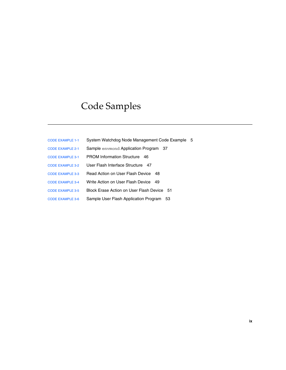 Code samples | Sun Microsystems Netra CP2500 User Manual | Page 9 / 74