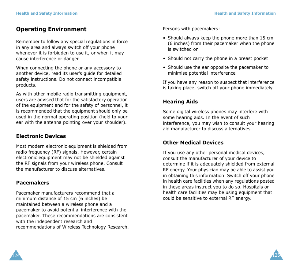 Operating environment | Samsung SGH-T208 User Manual | Page 65 / 73